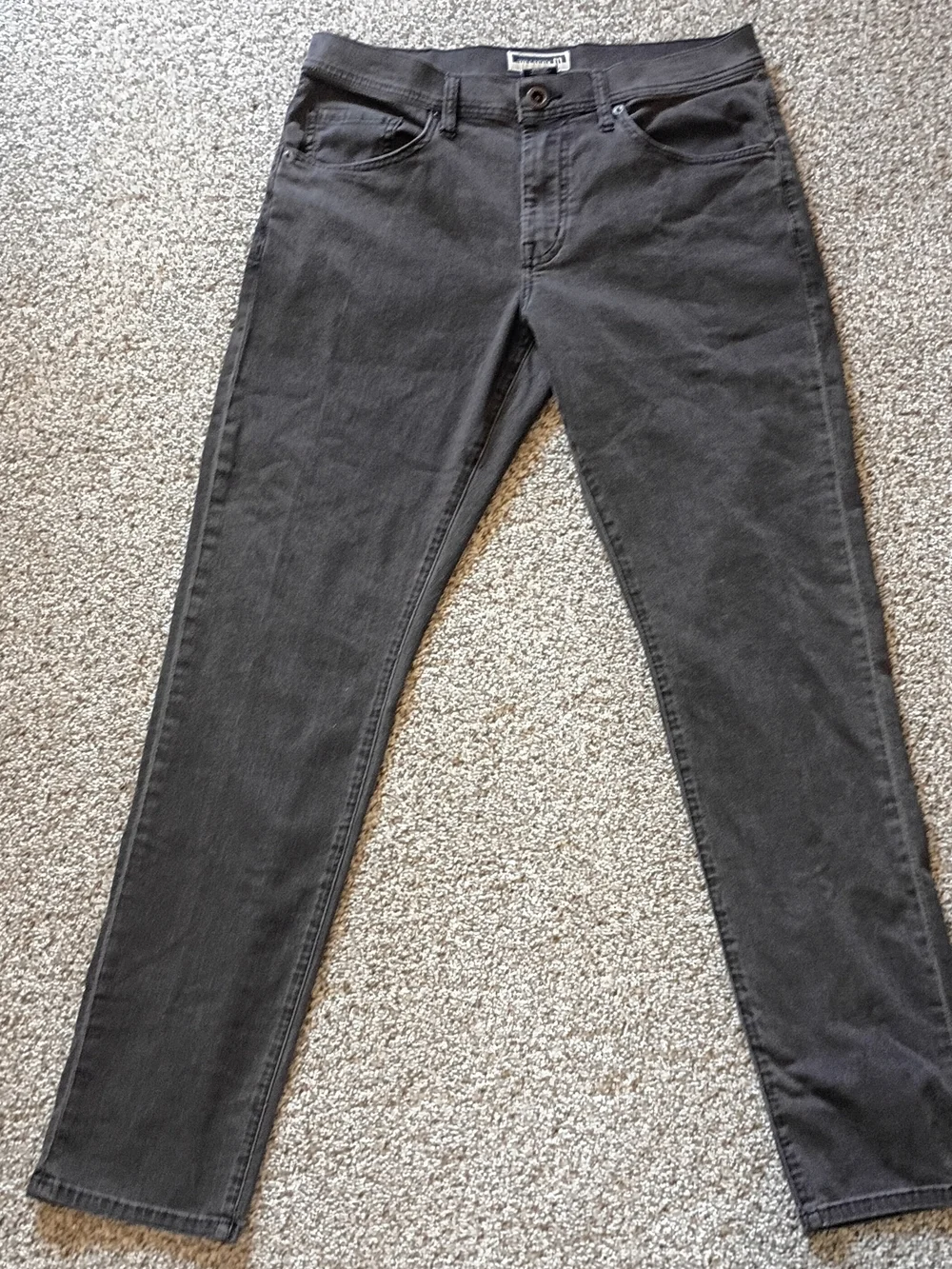 Travis Mathew Men's Charcoal Grey Washed Jeans Straig Leg 32x30